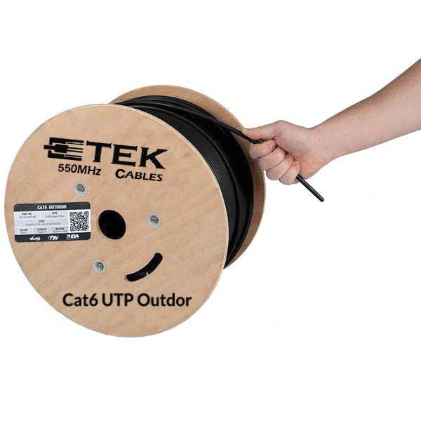 Cat6 Outdoor 1000ft UTP Solid 550mhz 23awg Double UV Rated Jacket