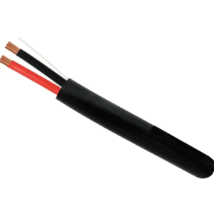 500ft 16/2 CL3P CMP Plenum-Rated Unshielded Stranded Bare Copper Cable, Black, Pull Box - Image 1