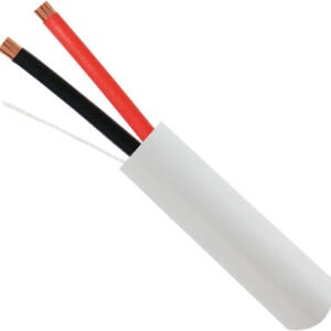 500ft White 12/2 Plenum Rated Stranded Speaker Wire with Bare Copper Conductors - Image 1