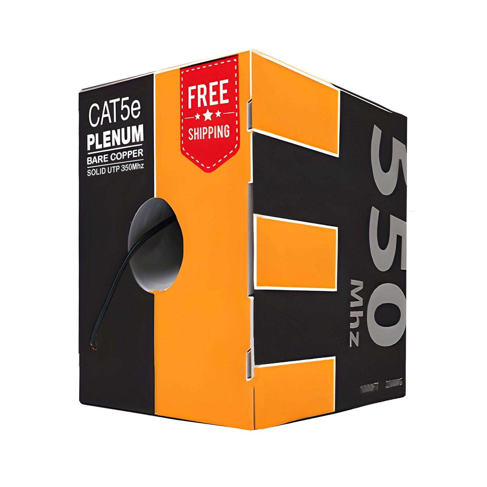 Cat5-Plenum-Copper-Eshape-Black