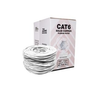 Cat6 Plenum Bare Copper 1000FT Solid Network 550MHZ Cable - Image 1