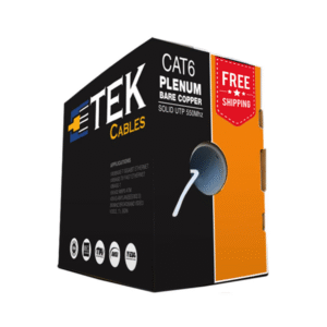 Cat6 Plenum Bare Copper Network Cable White - Image 1