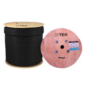 CAT6A Riser (CMR Rated) 1000ft UTP Solid 100% Copper 23AWG, 750 MHz Wooden Spool – Blue - Image 10