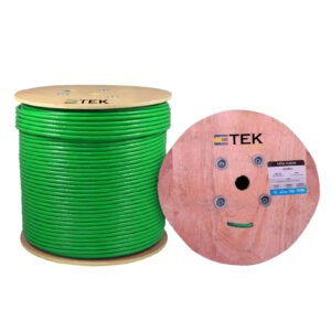 CAT6A Riser (CMR Rated) 1000ft UTP Solid 100% Copper 23AWG, 750 MHz Wooden Spool – Blue - Image 8