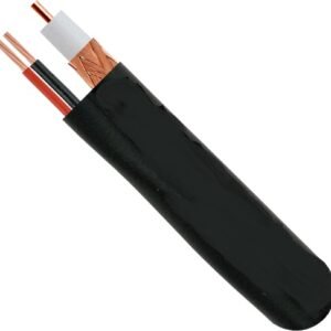 RG59 Siamese Coaxial Cable – 1000ft, Bare Copper, 18/2 Power, CCTV Grade - Image 1