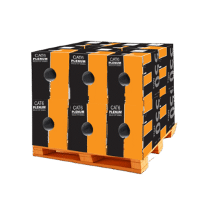 Pack of Ten (10) Boxes Cat6 Plenum 1000FT Ethernet Cable Solid Conductor UTP - Image 1