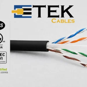 Cat6 Plenum Cable ETL Listed RoHS Compliant Label