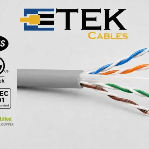 Cat6 Plenum Cable ETL Listed RoHS Compliant Label