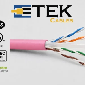 Cat6 Plenum Cable ETL Listed RoHS Compliant Label