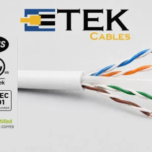 Cat6 Plenum Cable ETL Listed RoHS Compliant Label