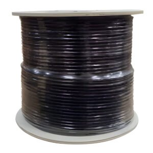 Cat6 Plenum Shielded 1000ft Bulk F/UTP 550Mhz Cable Black - Image 2