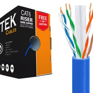 Cat6 Riser 23AWG UTP Ethernet Cable 1000ft Solid Copper 550MHz - Image 3