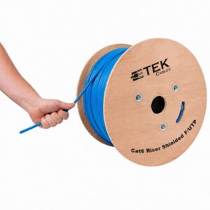 Cat6 Riser Cable Shielded F/UTP Solid Bare Copper 1000 Ft - Image 1